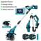Cultivador de jardín inalámbrico YOFIDRA sin escobillas – Compatible con baterías Makita de 18 V 