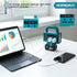 YOFIDRA 150W Portable Power Inverter with LED Light & Handle, Compatible with Makita 18V Battery
