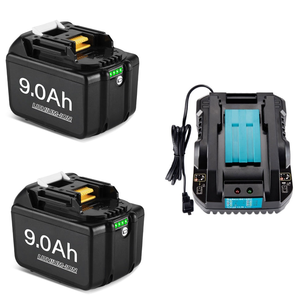 YOFIDRA 6.0Ah 9.0Ah Lithium Ion Battery Kit Fit for Makita 18V