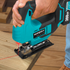 YOFIDRA Brushless Cordless Jigsaw with Infrared Laser, Variable Speed, Quick-Release Rod - Compatible with Makita 18-21V Battery