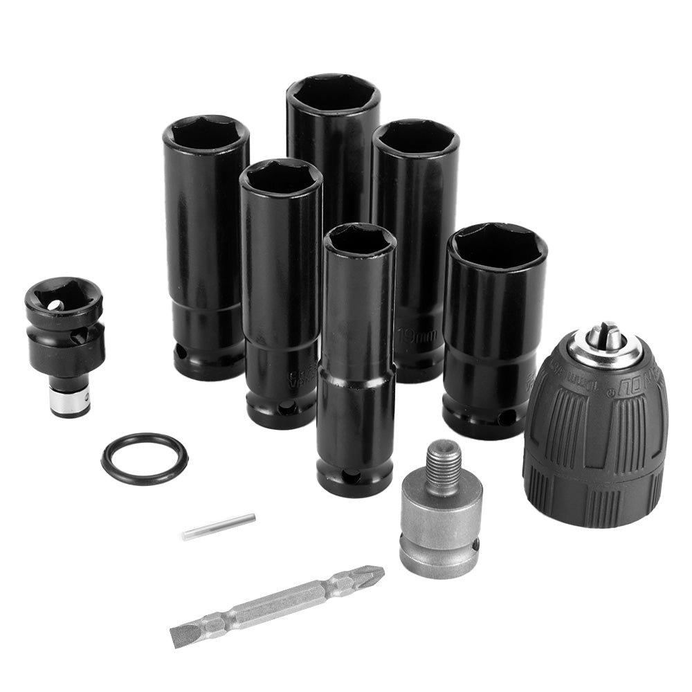 Impact Wrench Socket Adapter BOENTools 8Pc Impact Socket Adapter