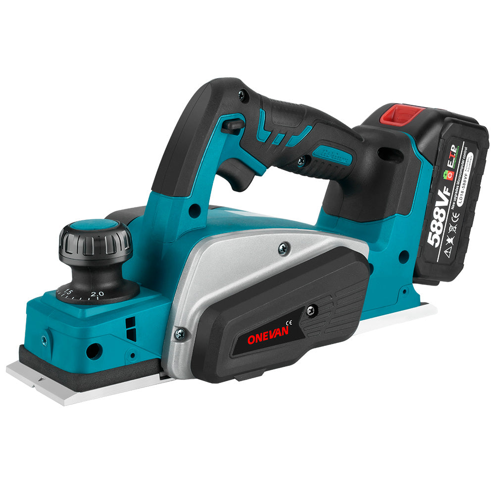 YOFIDRA 18V Handheld Cordless Electric Planer Woodworking Tool - Compatible with Makita 18V Batteries