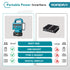 YOFIDRA 150W Portable Power Inverter with LED Light & Handle, Compatible with Makita 18V Battery