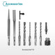 YOFIDRA 10PCS Square-Shank Drill Bit Accessory Set for 26mm SDS-Plus Rotary Hammer Drill
