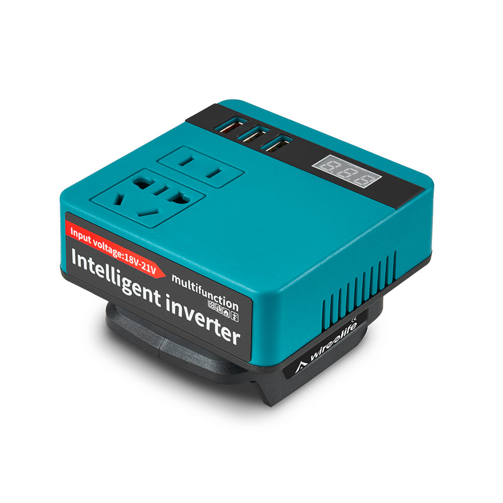 YOFIDRA 120W DC 18V to 220V Power Inverter - Makita 18V Battery Compatible, for Home & Outdoor Use