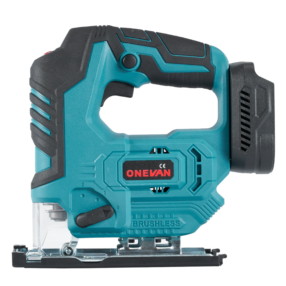 YOFIDRA 135mm Brushless Cordless Jigsaw ±45 ° Bevel Capacity - Compatible with Makita 18V Batteries