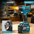 YOFIDRA Cordless Digital Heat Gun, 60–540°C Variable Temperature, 5-Speed Airflow & LCD Display with 3 Nozzles