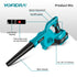 YOFIDRA Cordless Leaf Blower, 6-Speed Variable Airflow, Blower for Garden, Car & Outdoor Cleaning