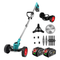 YOFIDRA Cordless Brushless Grass Trimmer & Cutter Kit – LED Display, Emergency Stop, Telescopic Folding Shaft