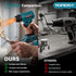YOFIDRA Cordless Digital Heat Gun, 60–540°C Variable Temperature, 5-Speed Airflow & LCD Display with 3 Nozzles