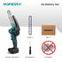 YOFIDRA 6" Cordless Mini Chainsaw Kit – Extra Chain Included, Smart Temperature Control, LED Power Display