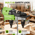 Clavadora inalámbrica 2 en 1 sin escobillas YOFIDRA (F30/422J) con juego de clavos y grapas - Compatible con batería Makita de 18 V