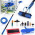 YOFIDRA 4.8m Telescopic Cleaning Pole Kit with Water-Fed Brush, Window Squeegee & Snow Scraper