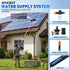 YOFIDRA 4.8m Telescopic Cleaning Pole Kit with Water-Fed Brush, Window Squeegee & Snow Scraper
