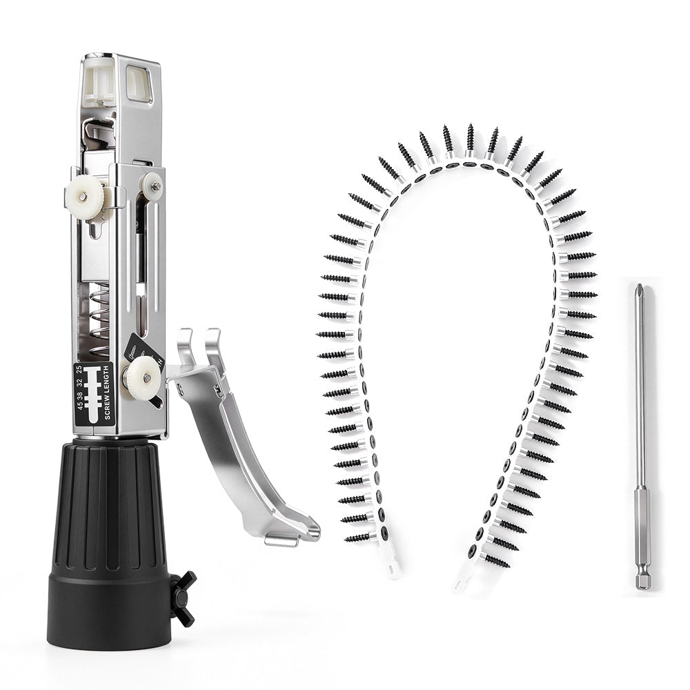 YOFIDRA Adaptador para Atornillador de Tornillos en Tira con Ajuste de Profundidad y Longitud