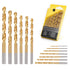 YOFIDRA 99-Piece Titanium-Coated HSS Twist Drill Bit Set