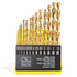 YOFIDRA 99-Piece Titanium-Coated HSS Twist Drill Bit Set