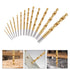 YOFIDRA 99-Piece Titanium-Coated HSS Twist Drill Bit Set