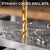YOFIDRA 99-Piece Titanium-Coated HSS Twist Drill Bit Set