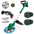 YOFIDRA Cordless Brushless Grass Trimmer & Cutter Kit – LED Display, Emergency Stop, Telescopic Folding Shaft