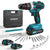 YOFIDRA 10mm Cordless Hammer Drill Driver Kit – 25+3 Clutch, 2-Speed, 24-Piece Set | For Makita 18V Batteries