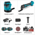 YOFIDRA 18V Brushless Oscillating Multi-Tool & 125mm Random Orbital Sander Combo Kit