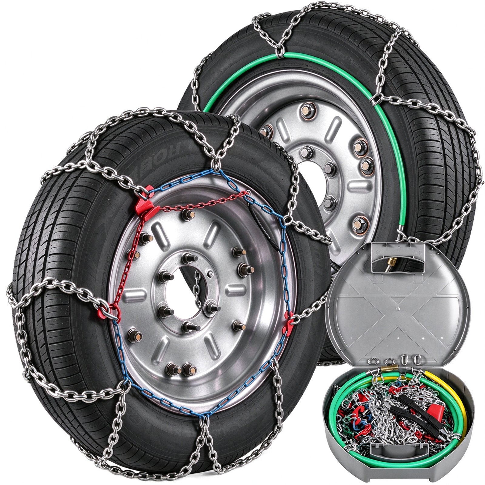 YOFIDRA Manual Tension Car Snow Chains – Winter Tire Anti-Skid Traction Chains