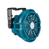 YOFIDRA 9W Cool & Bright Fan with LED Accent & IR Remote - Outdoor Companion, Compatible with Makita 18V Batteries