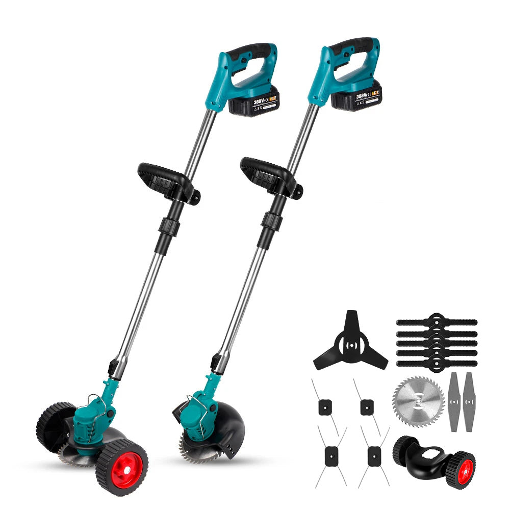 YOFIDRA Adjustable Cordless Electric Lawn Mower & Shrub Pruner- Compatible with Makita 18V Batteries
