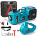 YOFIDRA 12V 5-Ton Digital Hydraulic Jack Kit with Tire Inflator & Impact Wrench, 480N·m