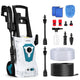YOFIDRA 220V AC 1200W High-Pressure Car Washer 501L Set with Hoses, Foam Bottle & Accessories