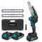 YOFIDRA 6" Cordless Mini Chainsaw Kit – Extra Chain Included, Smart Temperature Control, LED Power Display