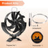 Ventilador USB de alto rendimiento YOFIDRA de 9 W con LED y control remoto: compatible con baterías Makita de 18 V