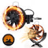 Ventilador USB de alto rendimiento YOFIDRA de 9 W con LED y control remoto: compatible con baterías Makita de 18 V