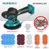 YOFIDRA 21V Cordless Car Polisher 150mm – 8mm Random Orbital Action, 6-Speed Control, Lightweight Design