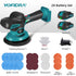 YOFIDRA 21V Cordless Car Polisher 150mm – 8mm Random Orbital Action, 6-Speed Control, Lightweight Design
