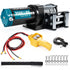 YOFIDRA 3000LBS Electric Winch 12V DC ATV/UTV Winch with 7.5M Steel